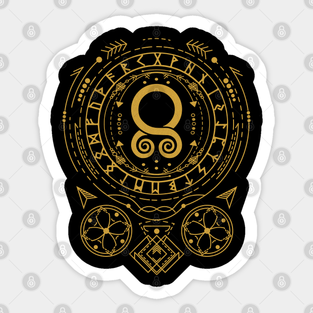 The Troll Cross Norse Pagan Symbol The Troll Cross Sticker